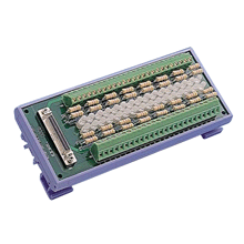 50-pin DIN-rail Wiring Board w/ LED Indicators