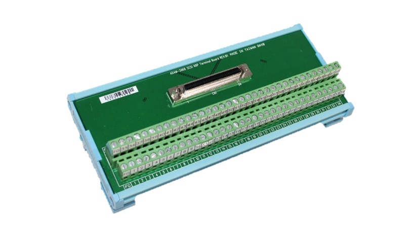 68-pin DIN-rail SCSI Wiring Board