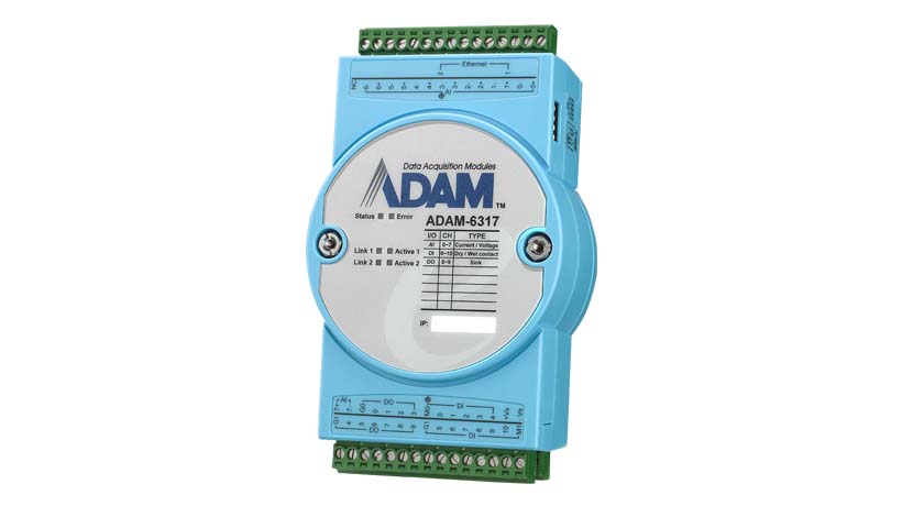 8AI/11DI/10DO IoT Modbus/OPC UA Ethernet Remote I/O