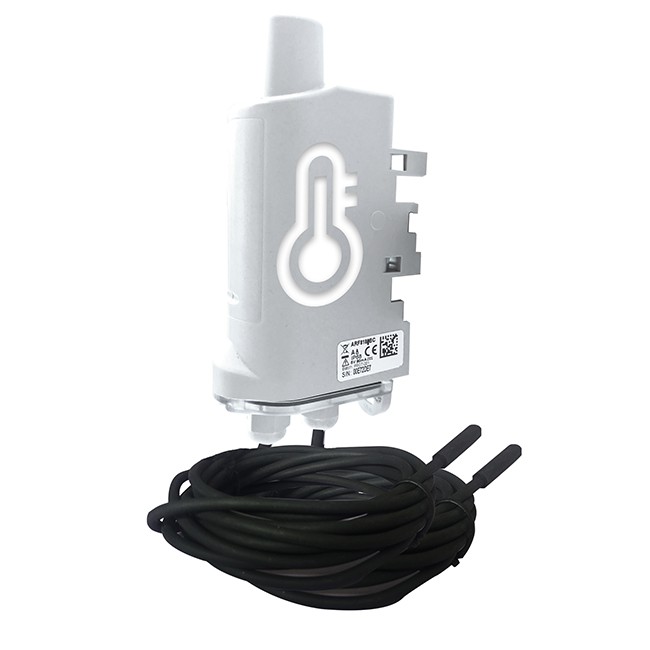 TEMP2S v4 IP68 - LoRaWAN EU863-870 / 2 External Probes
Replaceable battery