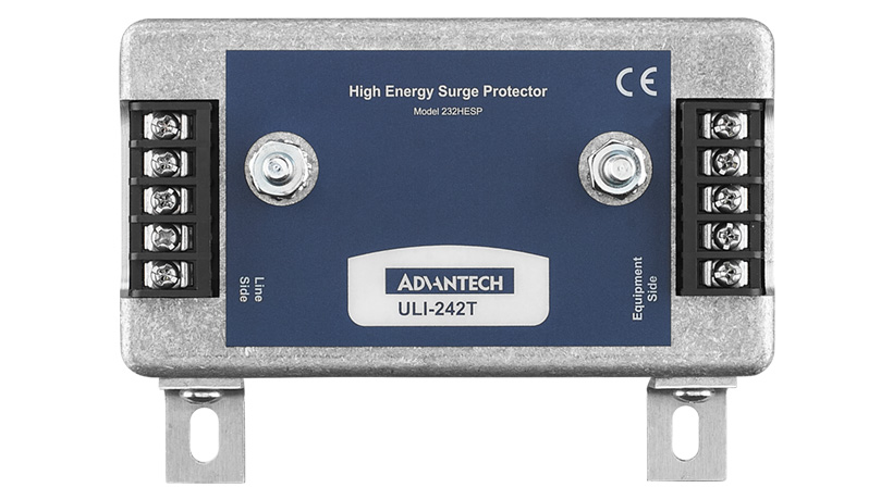 ULI-242T  - Serial Surge Protector, RS-232 Data Line, 3 Stage