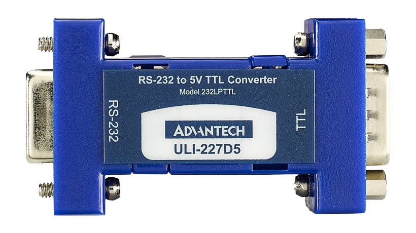 ULI-227D5 - RS-232 (DB9F) to 5 Volt TTL (DB9 Male) Converter, Port Powered