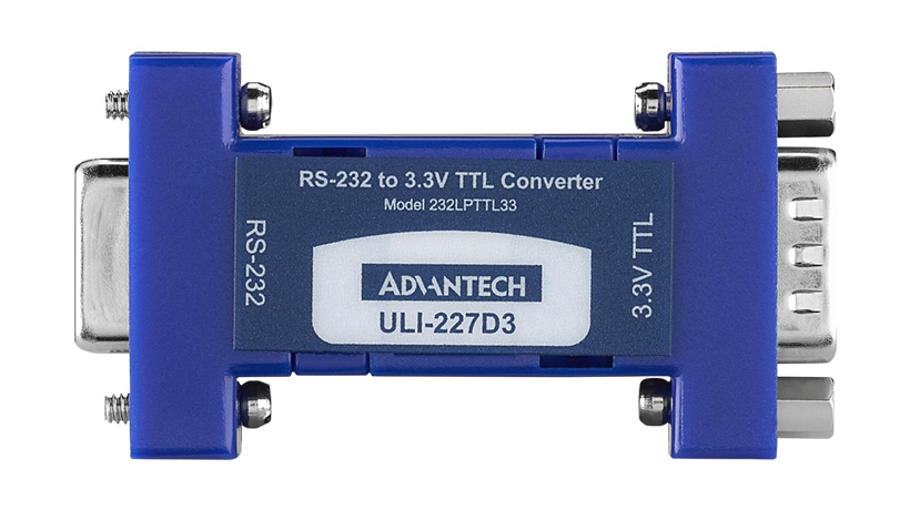 ULI-227D3 - RS-232 (DB9F) to 3.3 Volt TTL (DB9 Male) Converter, Port Powered