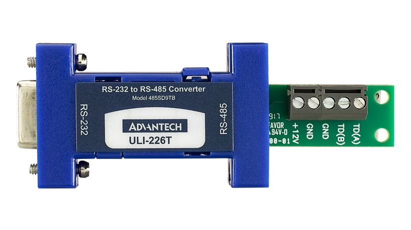 ULI-226T - RS-232 (DB9 Femal to RS-485 2-Wire (TB) Converter, Port Powered