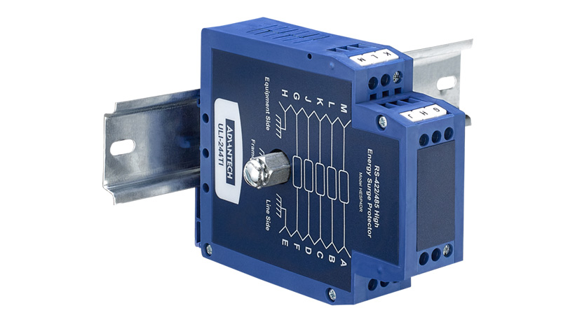 ULI-244TI Serial Surge Protector, RS-485 Data Line, 3 Stage, DIN