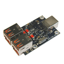 ULI-414LIB - Industrial USB 2.0 Hub, 4-Ports, Open Board, High Retention Connectors