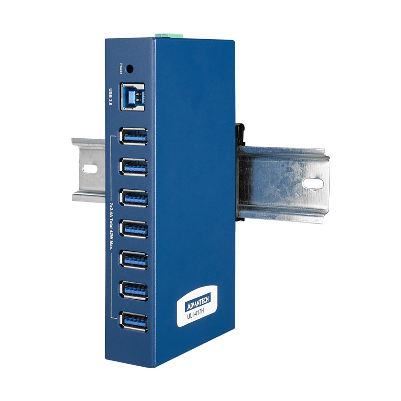 ULI-417H, 7-port Industrial USB 3.2 Gen 1 Hub