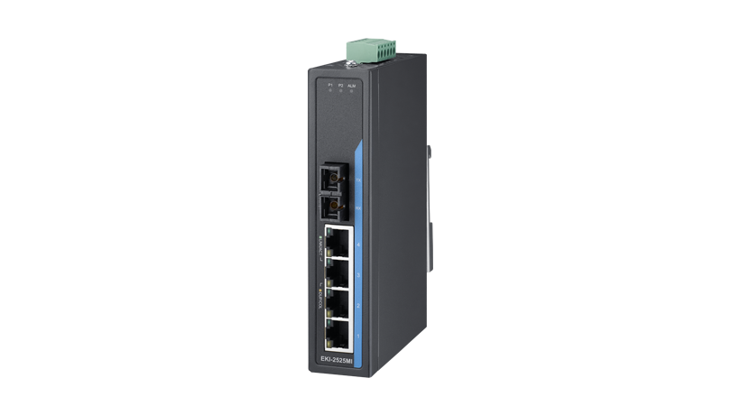 4+1 SC Multi-mode Unmanaged Ethernet Switch,  -40~75℃