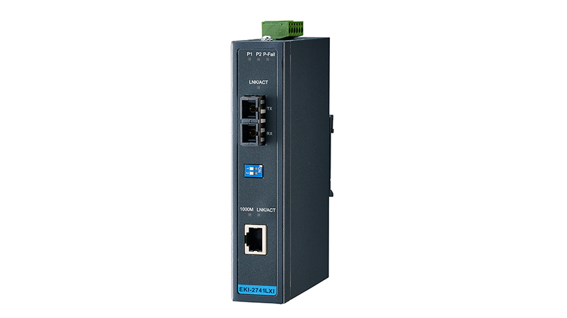 Hardened Media Converter, 1000Mbps, Single mode 1310nm, 10km, SC