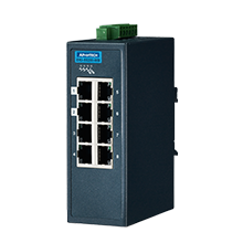 8 10/100Mbps Lite Managed Ethernet Switch support Modbus/TCP,-40~75℃