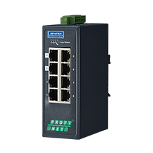 8 10/100Mbps Lite Managed Ethernet Switch support PROFINET,-40~75℃