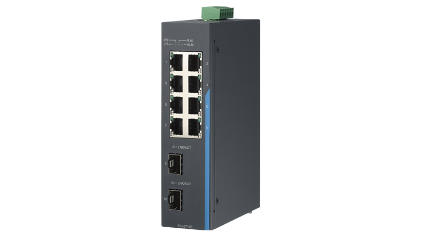 8FE + 2FE/GE SFP Managed Ethernet Switch w/ WT