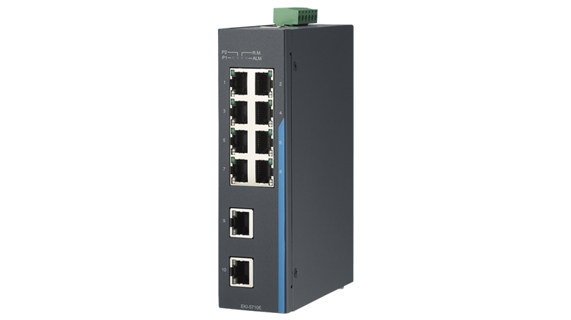 10FE Port Managed Ethernet Switch w/ Wide Temp