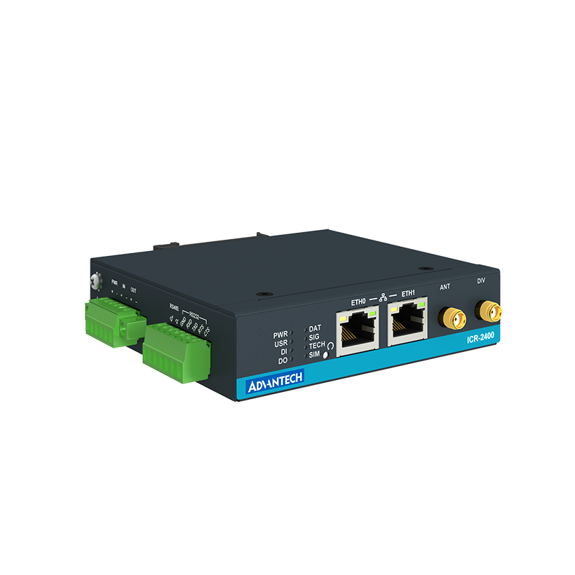 ICR-2400, EMEA, 2x Ethernet , 1x RS232, 1x RS485, Metal, Without Accessories