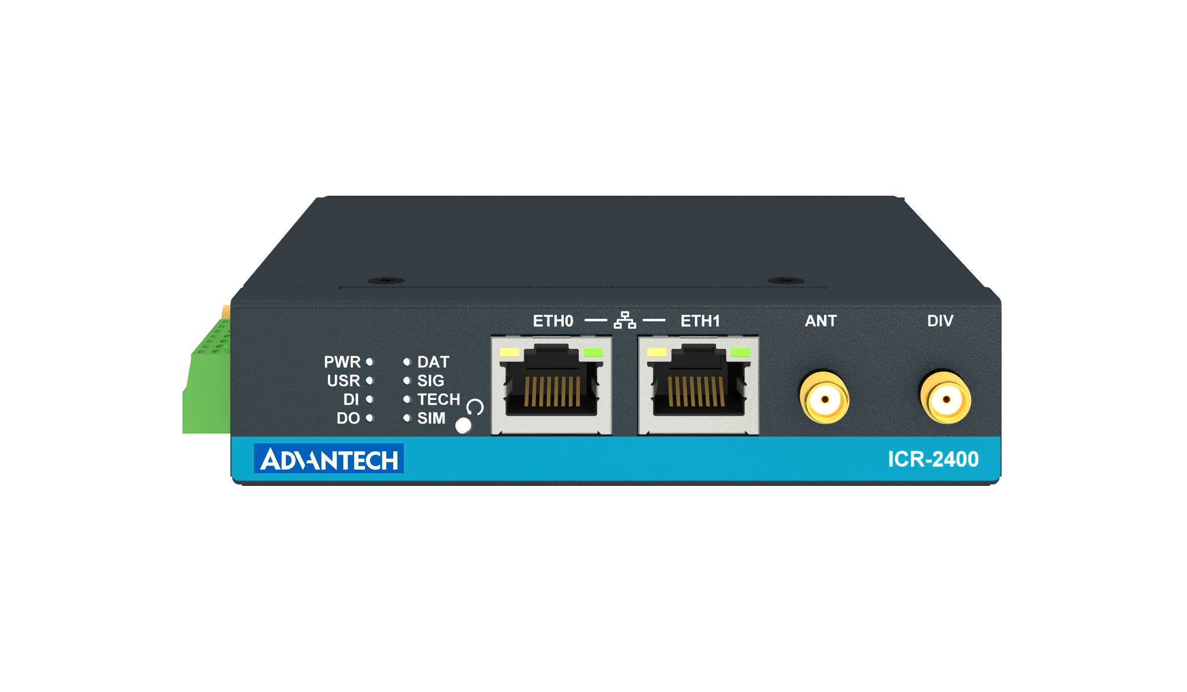 ICR-2452W, EMEA, Wi-Fi, 2x Ethernet , 1x RS232, 1x RS485, Metal, Without Accessories