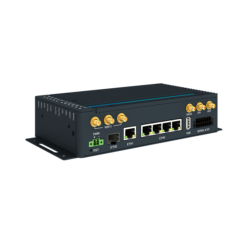 ICR-4400, GLOBAL, 5x Ethernet, 1x RS232, 1x RS485, CAN, Wi-Fi, SFP, USB, SD, Without Accessories