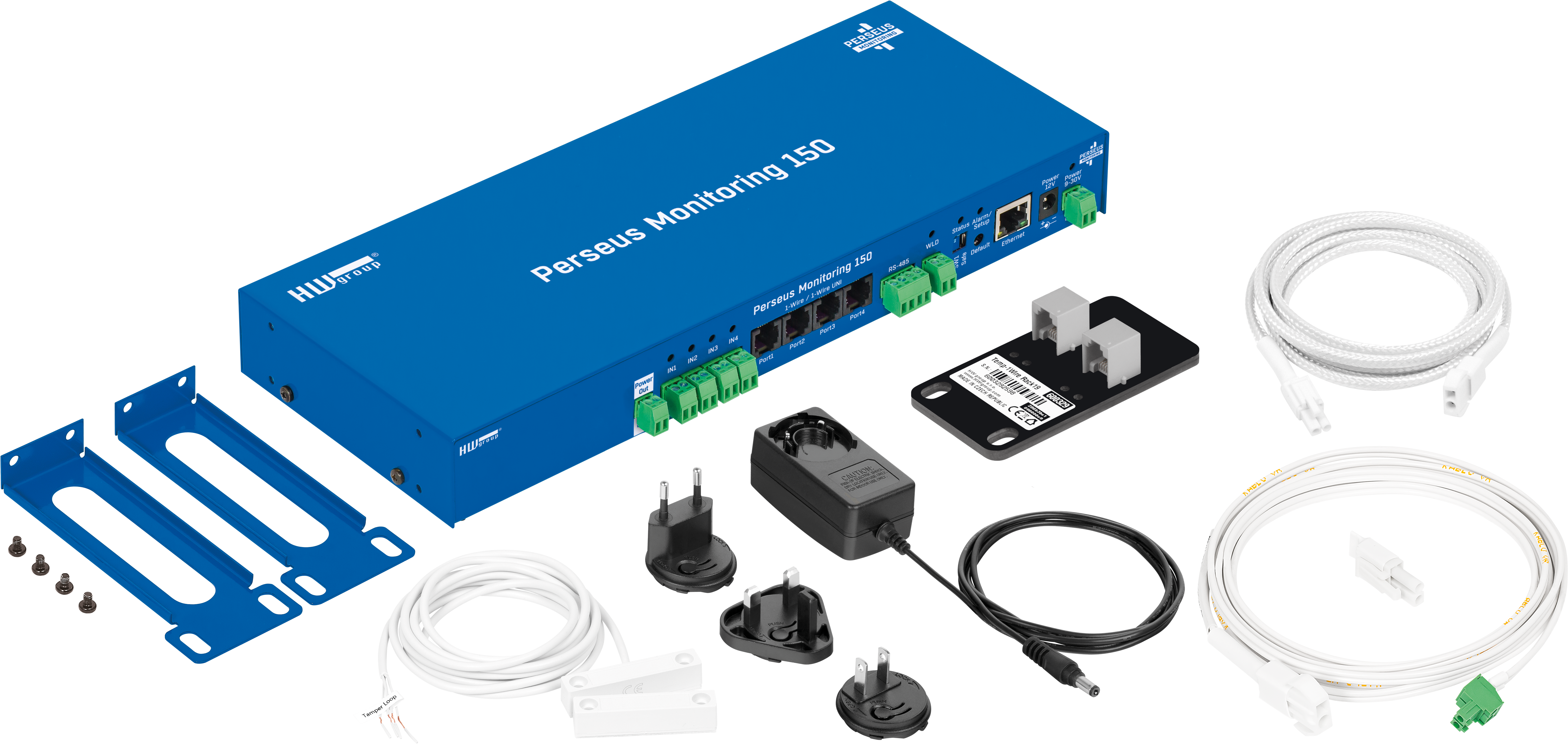 Perseus 150 Rack monitoring starter set. Contains: Perseus Monitoring 150, RM2 brackets 19