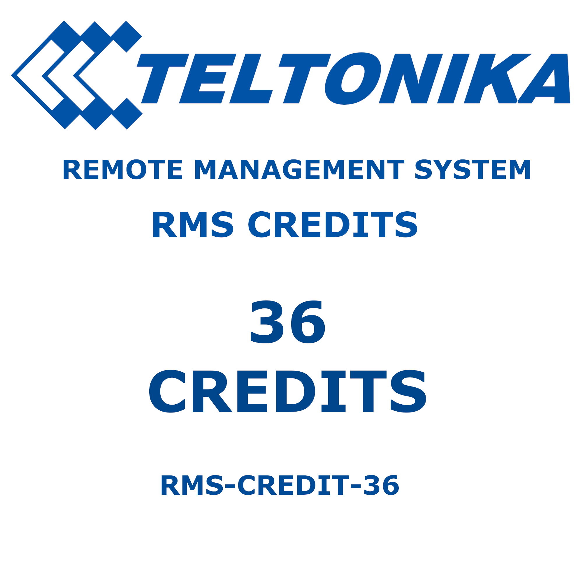 Teltonika RMS credits - 36 Credits