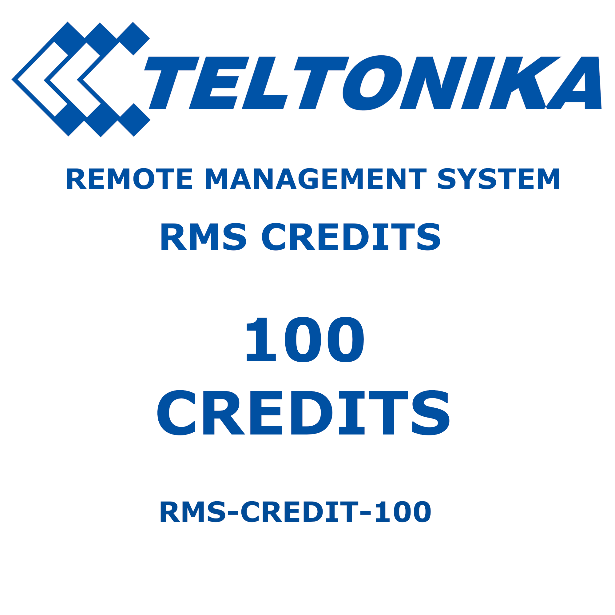 Teltonika RMS credits - 100 Credits