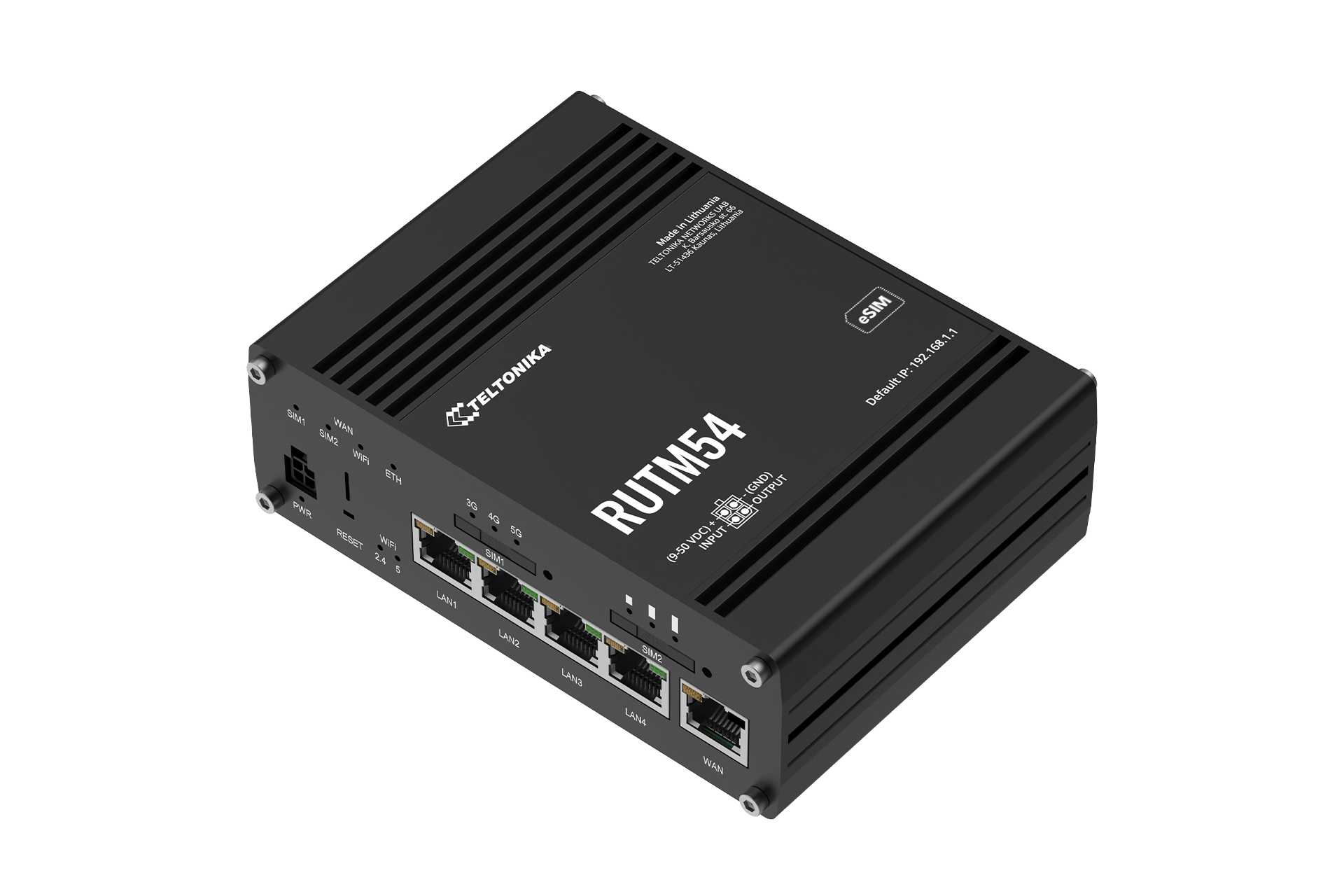 RUTM54 - 5G DUAL SIM ROUTER WITH TELIT MODEM (SA/NSA)