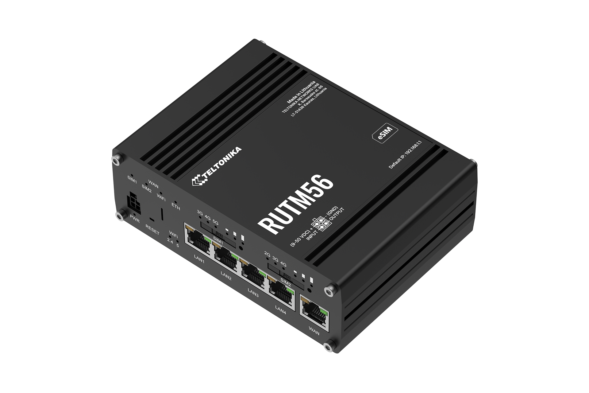 RUTM56 - DUAL MODEM ROUTER WITH 5G/4G, FAILOVER (2G/3G)