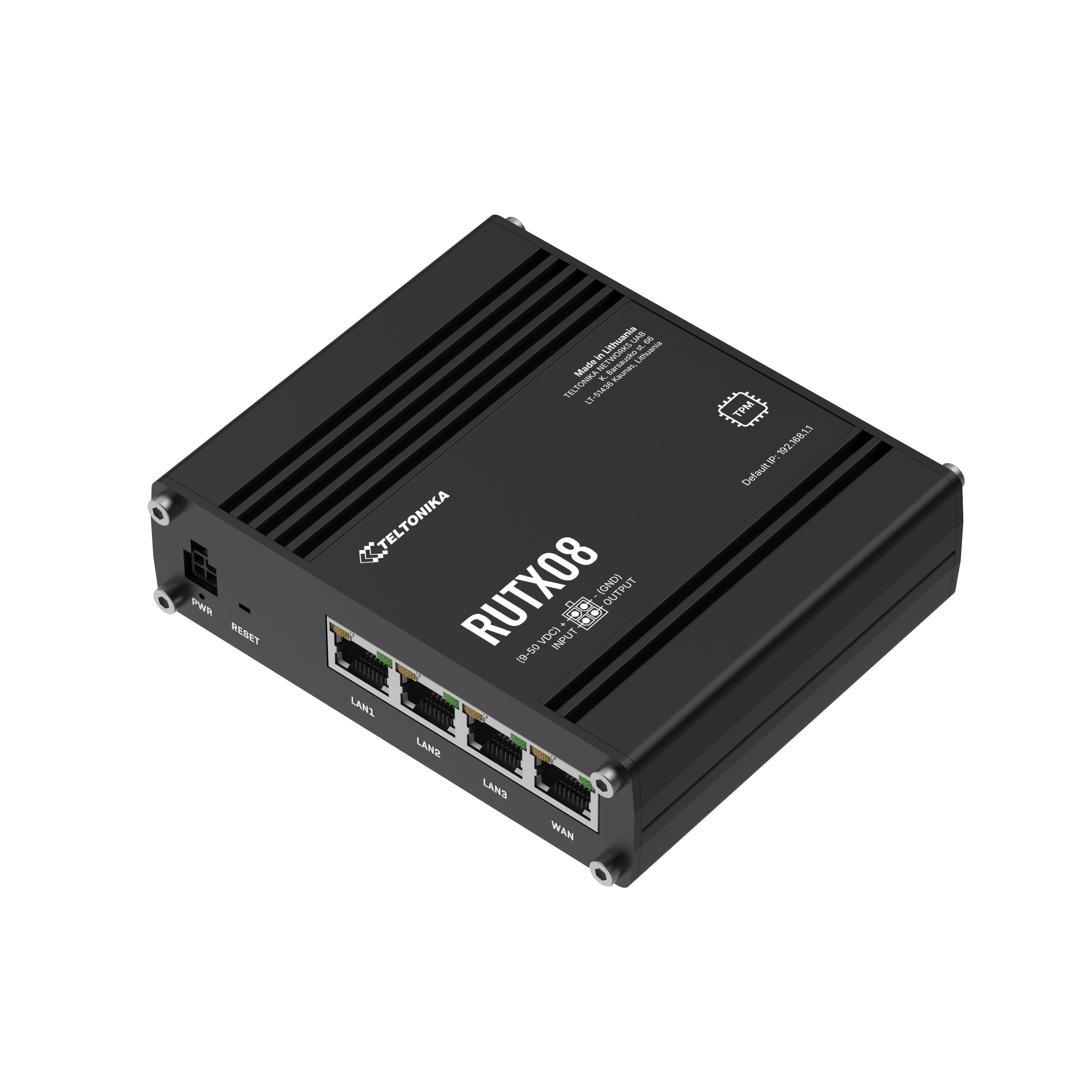RUTX08 - Industrial Cellular Router. 4 x Gigabit Ethernet