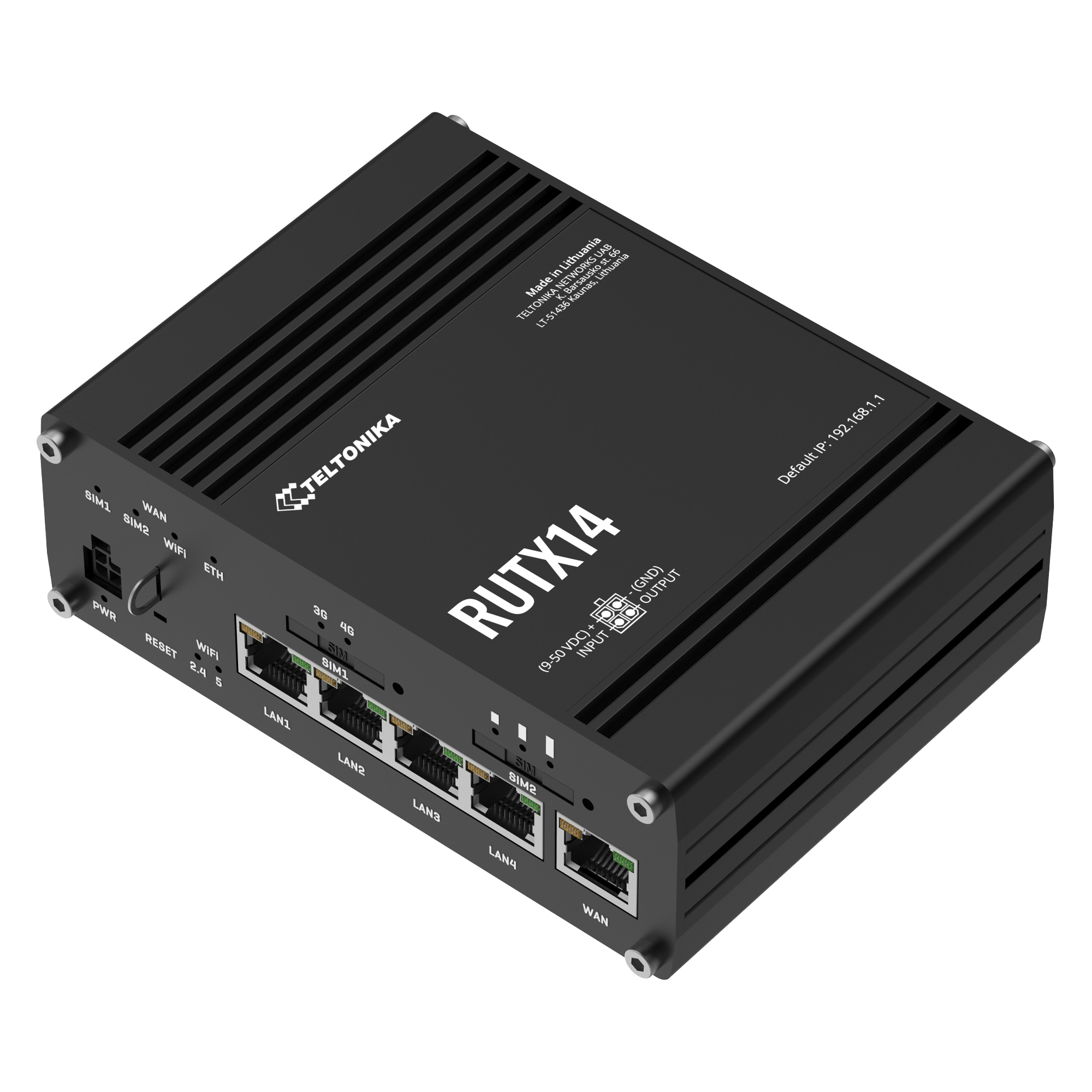 RUTX14 - Industrial Cellular Router. 4G LTE (Cat 12)