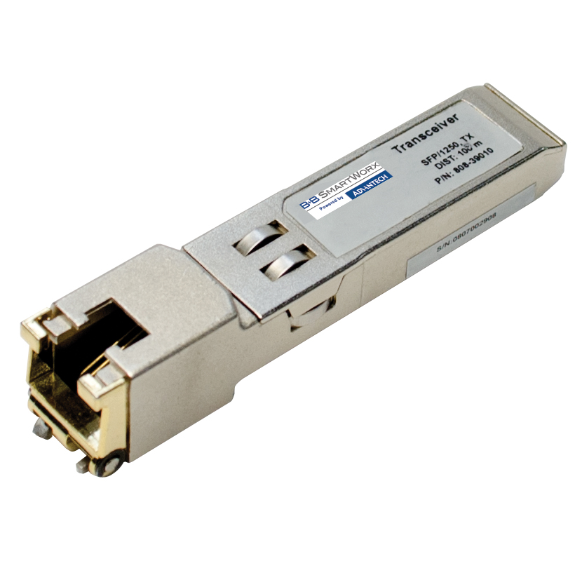 100Base-T RJ45 SFP Module w/ Wide Temp