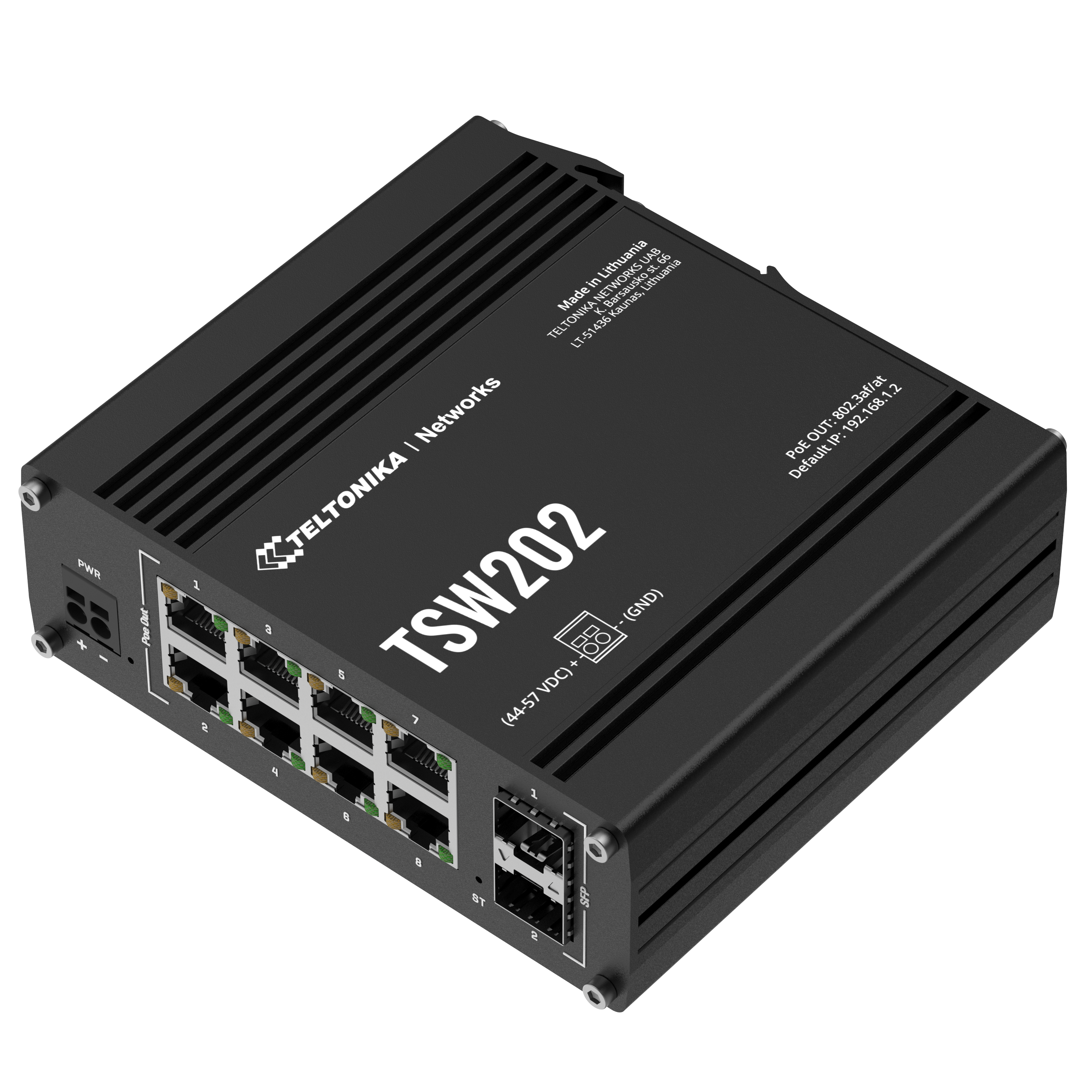 TSW202 - Managed PoE+ Ethernet Switch